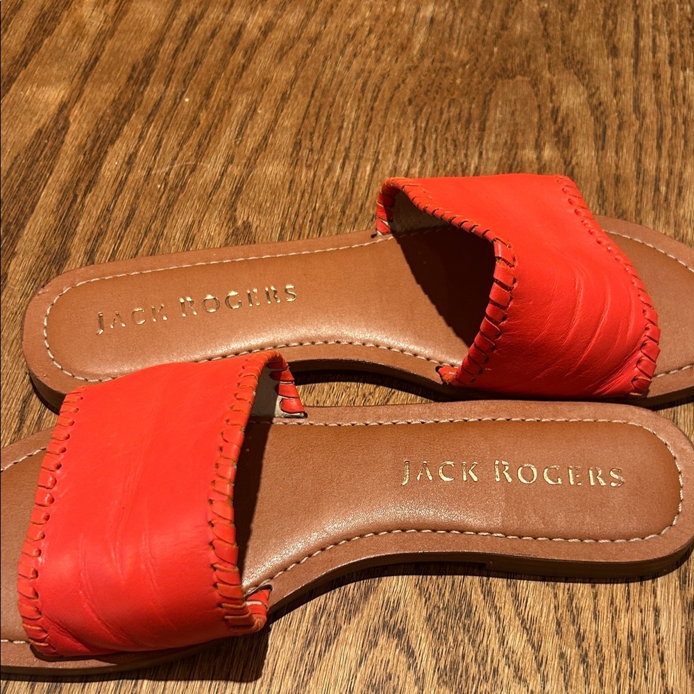 Jack Rogers Women's Bright Red Slide Sandals